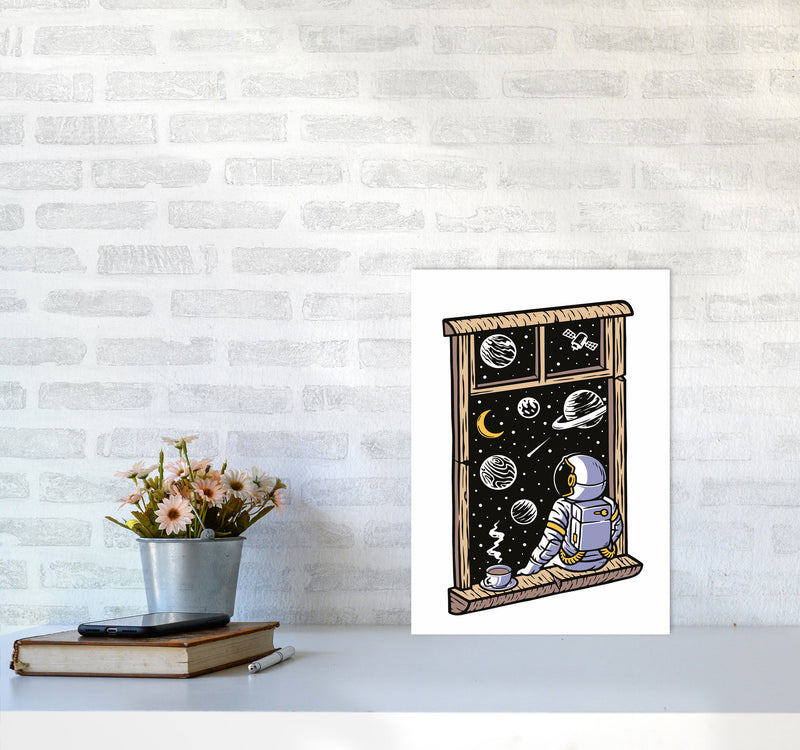 Planet Views Art Print by Jason Stanley A3 Black Frame
