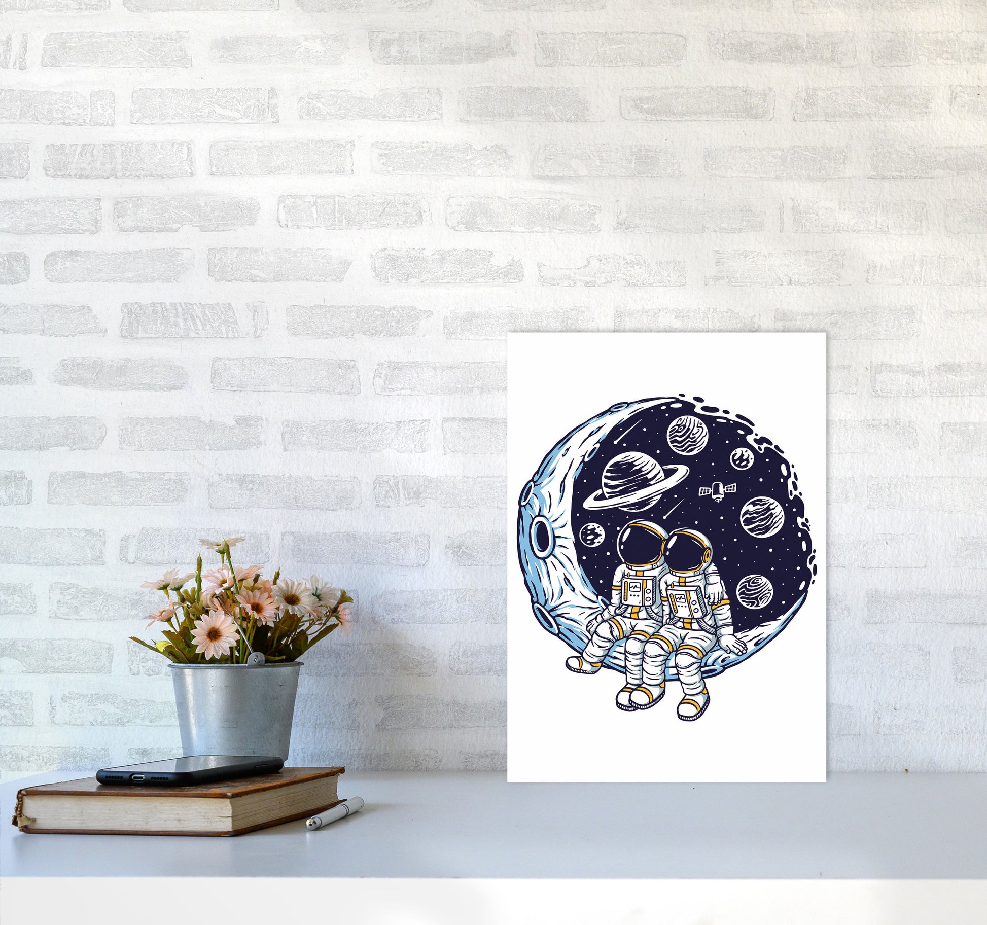 Best Friends Art Print by Jason Stanley A3 Black Frame