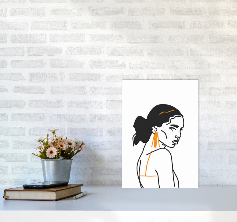 Strong Woman Art Print by Jason Stanley A3 Black Frame