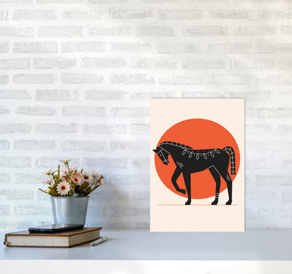 Proud Horse Art Print by Jason Stanley A3 Black Frame