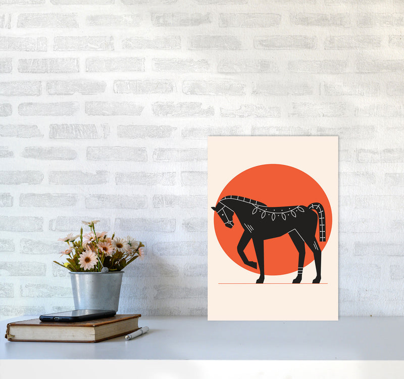 Proud Horse Art Print by Jason Stanley A3 Black Frame
