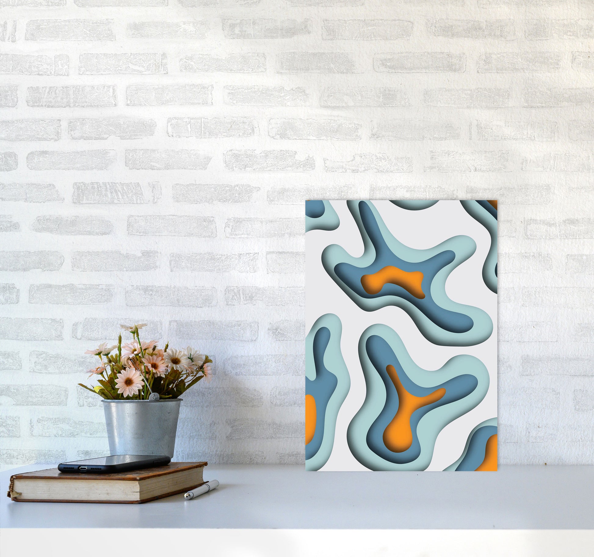 Paper Cut 1 Art Print by Jason Stanley A3 Black Frame