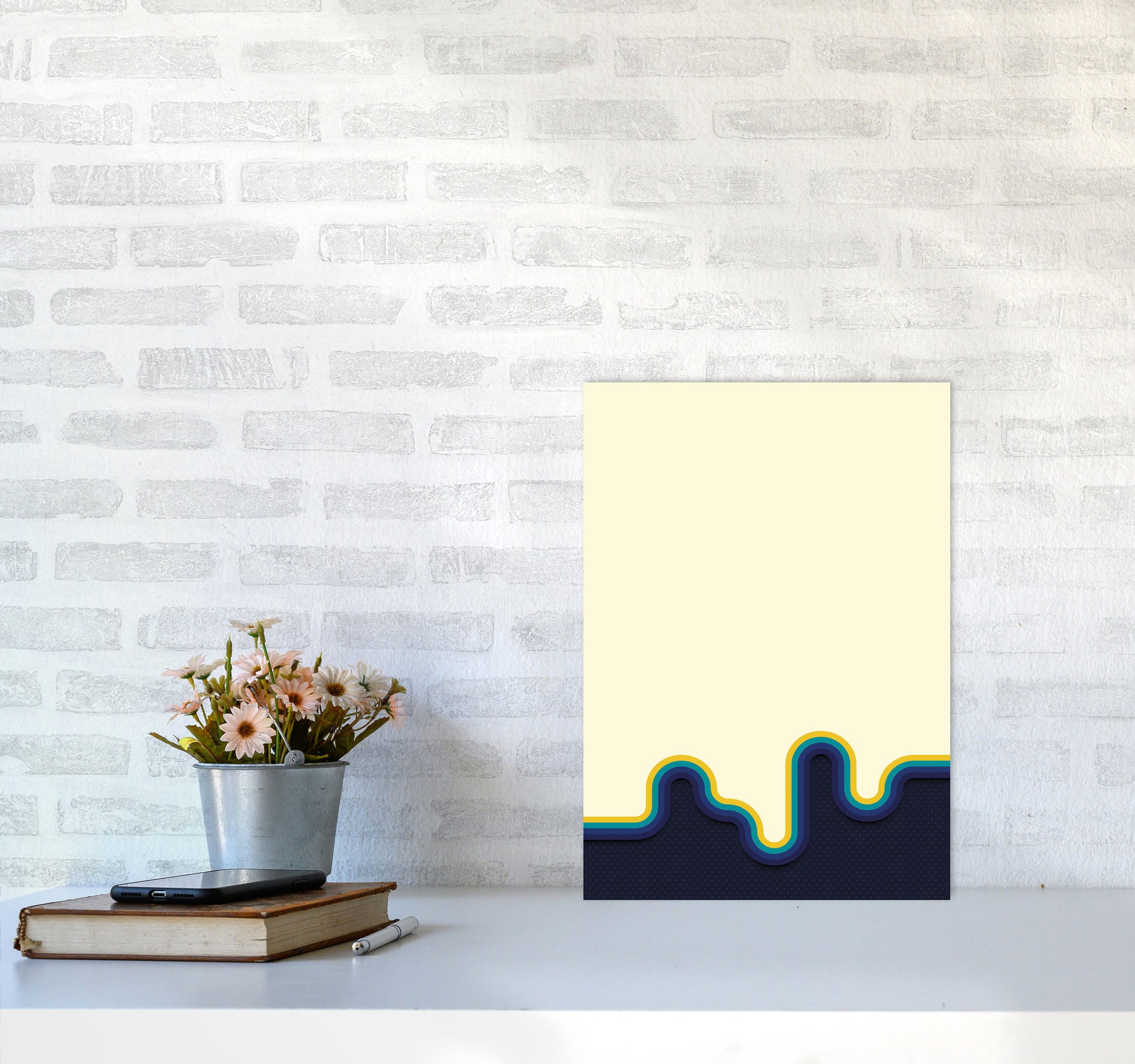Melty Vibes Art Print by Jason Stanley A3 Black Frame