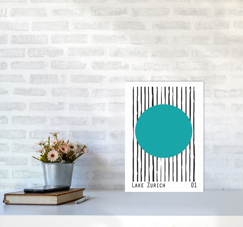 Lake Zurich Art Print by Jason Stanley A3 Black Frame