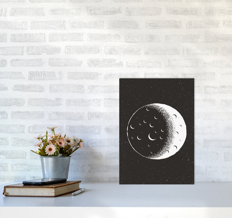 Moon Vibes Art Print by Jason Stanley A3 Black Frame