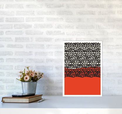 Red Vibe 2 Art Print by Jason Stanley A3 Black Frame