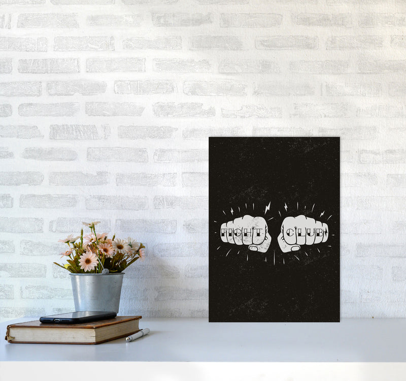 Fight Club Art Print by Jason Stanley A3 Black Frame