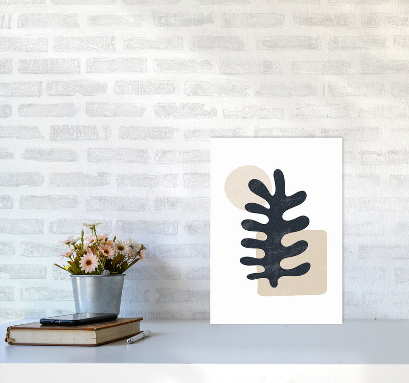 Minimal Abstract Algae III Art Print by Jason Stanley A3 Black Frame