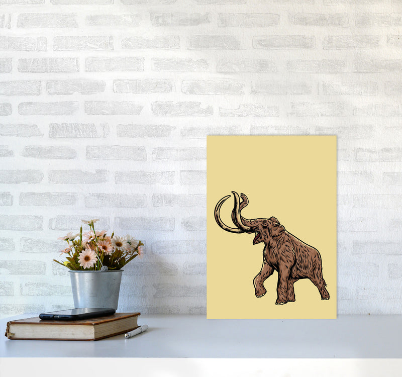 Mammoth Art Print by Jason Stanley A3 Black Frame