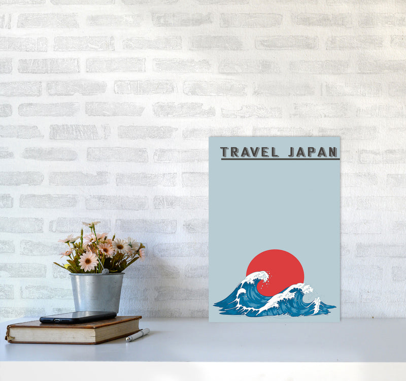 Japanese Waves Art Print by Jason Stanley A3 Black Frame