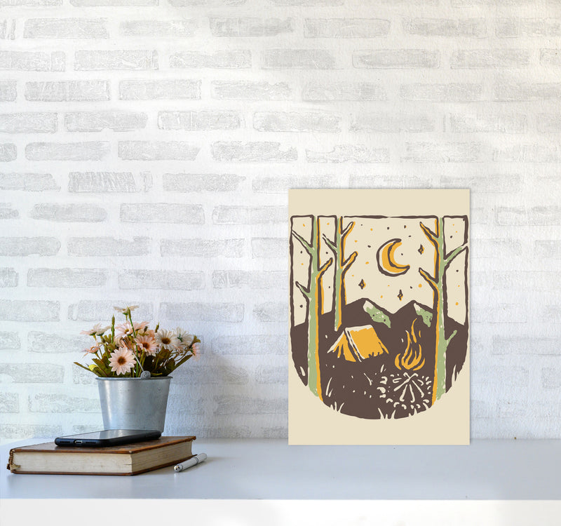 Camp Vibes Only Art Print by Jason Stanley A3 Black Frame