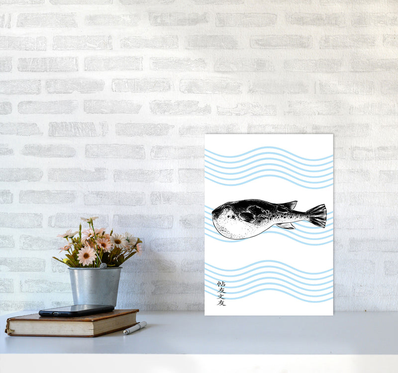 Fugu Art Print by Jason Stanley A3 Black Frame