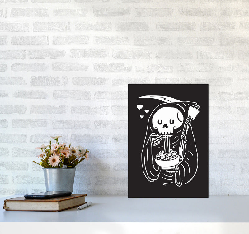 But First...Noodles Art Print by Jason Stanley A3 Black Frame