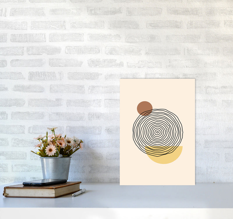 Geometric Abstract Shapes III Art Print by Jason Stanley A3 Black Frame
