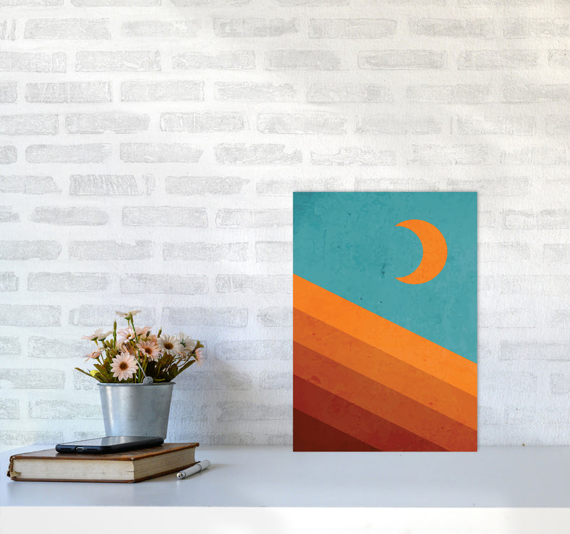Abstract Mountain Sunrise III Art Print by Jason Stanley A3 Black Frame