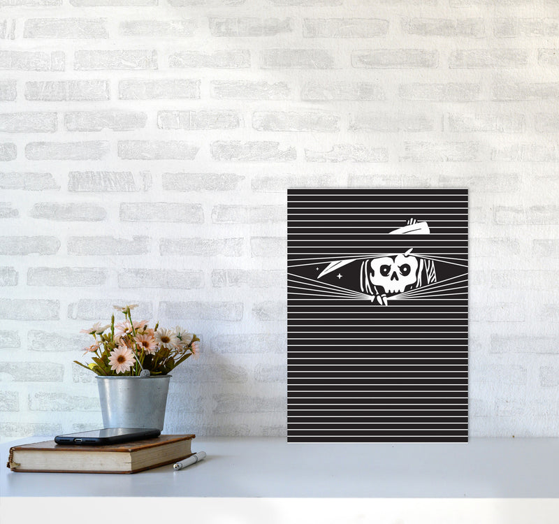 The Grim Reaper Art Print by Jason Stanley A3 Black Frame