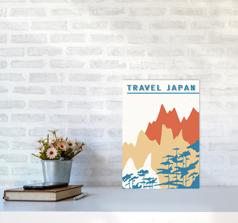 Traval Japan Minimilism III Art Print by Jason Stanley A3 Black Frame