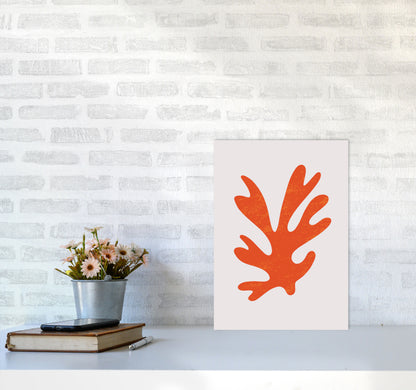 Abstract Red Algae Art Print by Jason Stanley A3 Black Frame