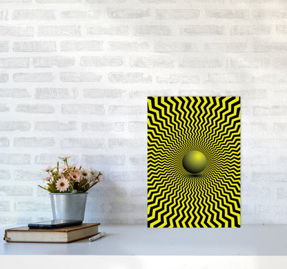 Optical Illusion Art Print by Jason Stanley A3 Black Frame