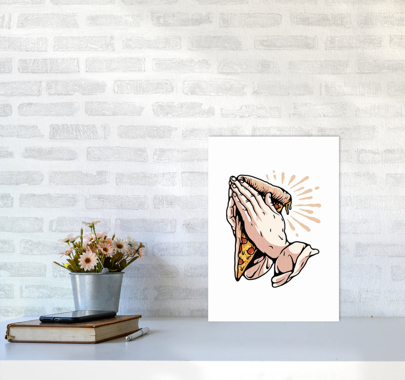Pizza Is Life Art Print by Jason Stanley A3 Black Frame