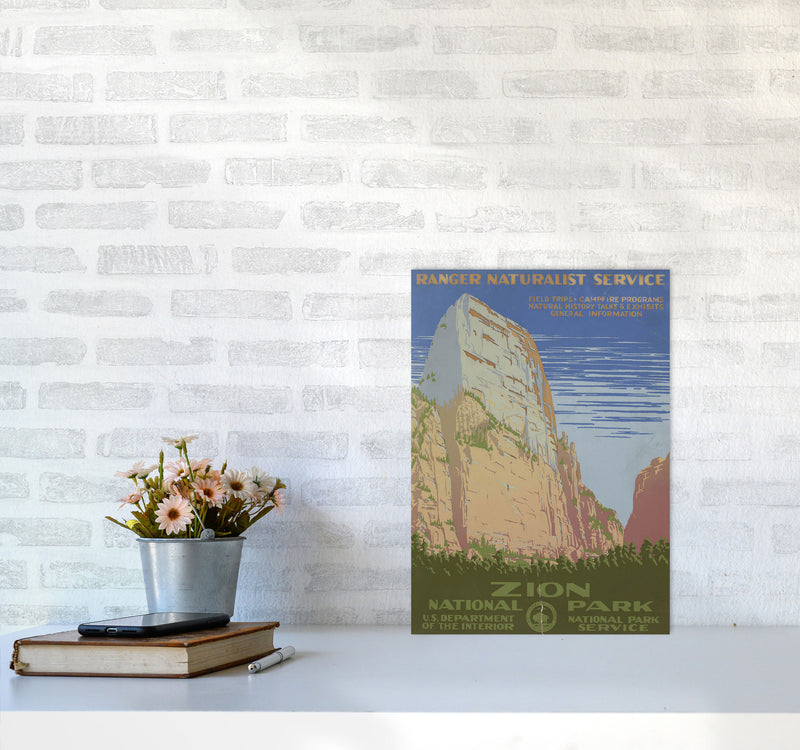 Zion National Park Art Print by Jason Stanley A3 Black Frame