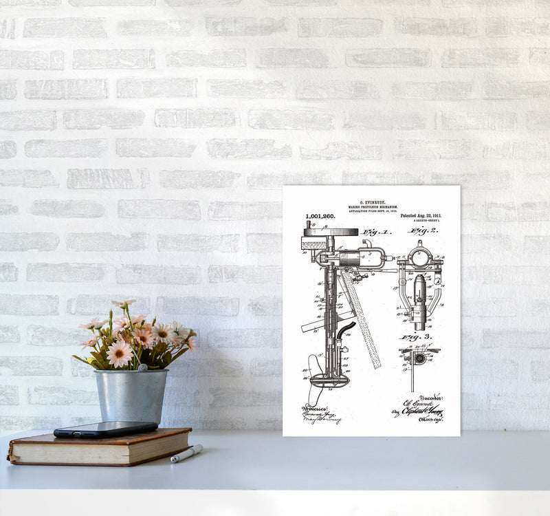 Outboard Boat Propeller Patent Art Print by Jason Stanley A3 Black Frame
