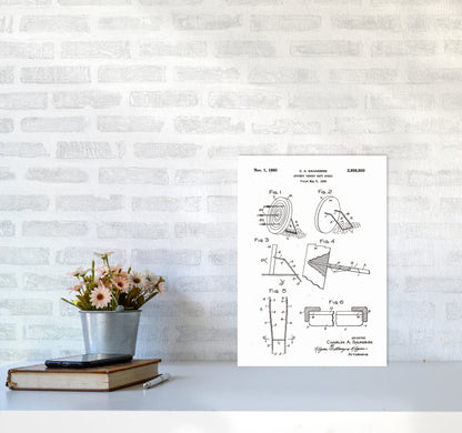 Archery Target Stand Patent Art Print by Jason Stanley A3 Black Frame