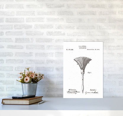 Dust Brush Patent Art Print by Jason Stanley A3 Black Frame