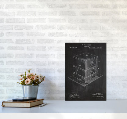 Bee Hive Patent Art Print by Jason Stanley A3 Black Frame
