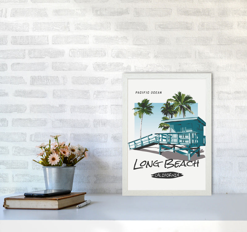 Going, Going, Back, Back, To, Cali, Cali Art Print by Jason Stanley A3 Oak Frame