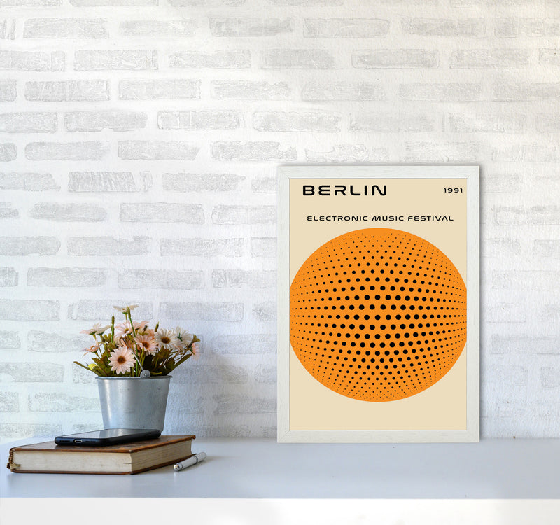 Berlin Electronic Music Festival Art Print by Jason Stanley A3 Oak Frame