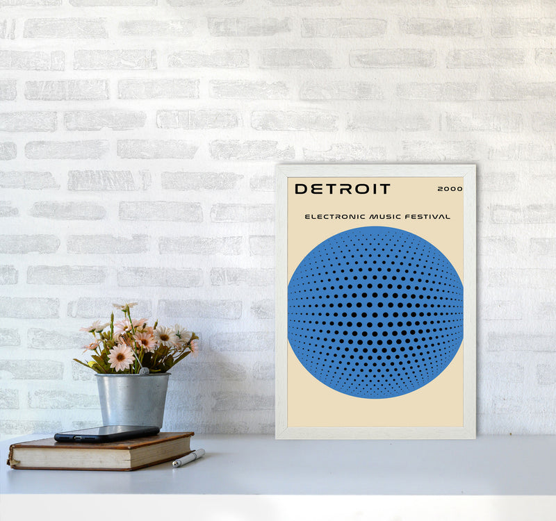 Detroit Electronic Music Festival Art Print by Jason Stanley A3 Oak Frame