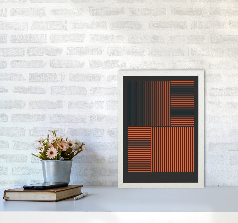 Minimal Geometric Series - 24 Art Print by Jason Stanley A3 Oak Frame