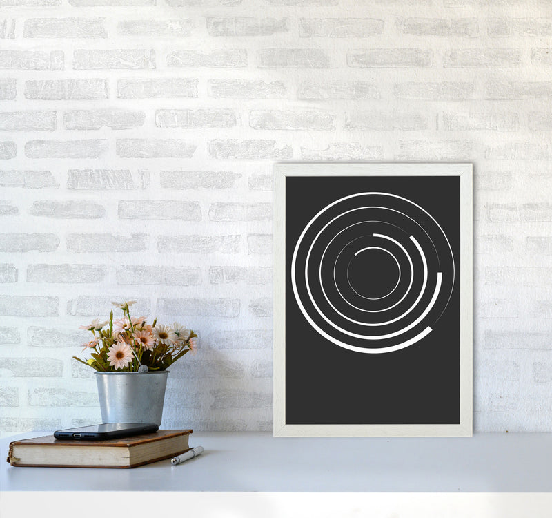 Minimal Geometric Series - 28 Art Print by Jason Stanley A3 Oak Frame