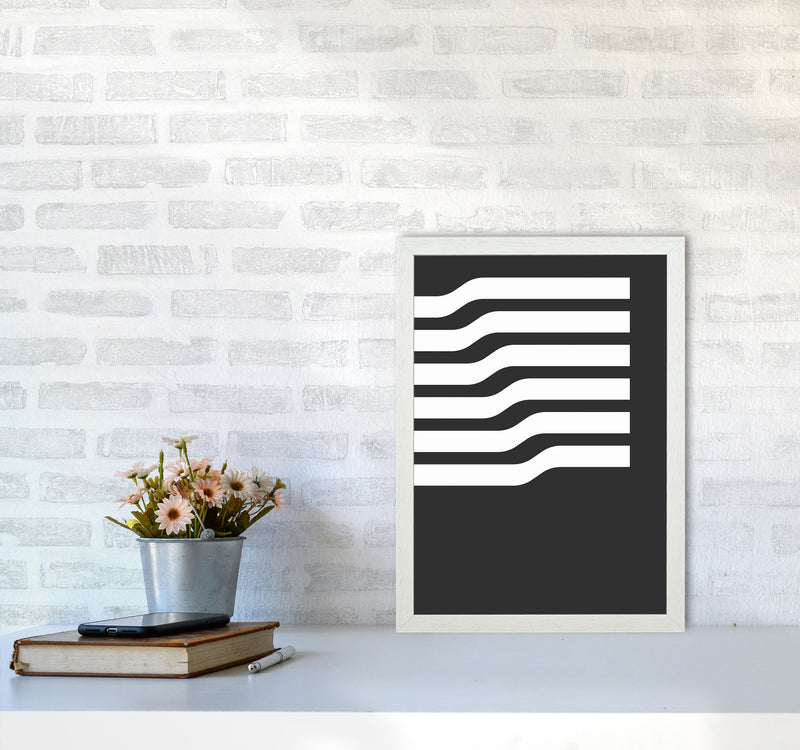 Minimal Geometric Series - 17 Art Print by Jason Stanley A3 Oak Frame
