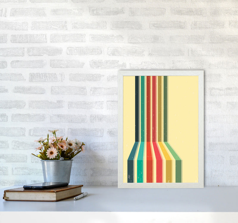 Minimal Geometric Series - 50 Art Print by Jason Stanley A3 Oak Frame