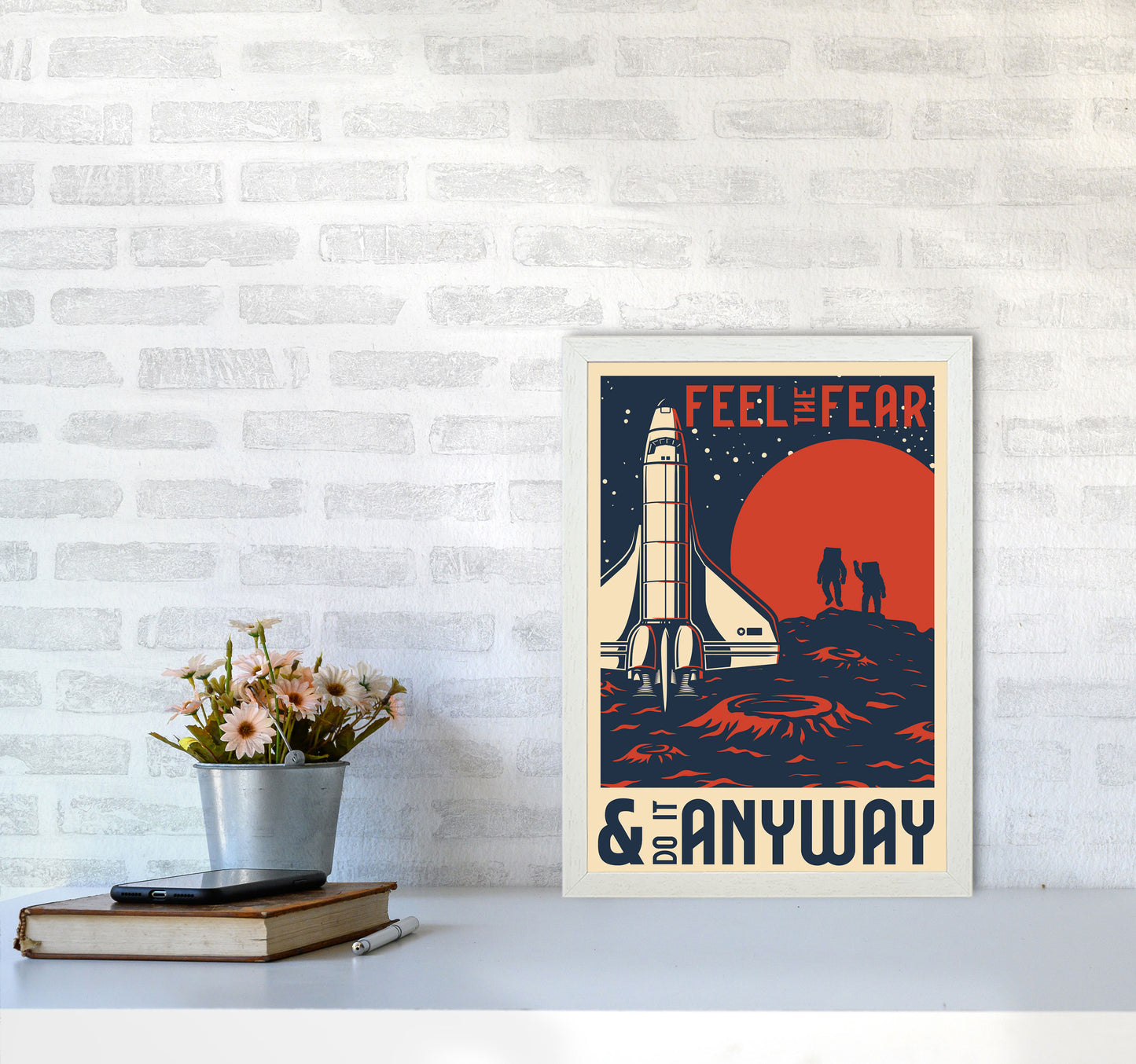 Outer Space Series - #17 Art Print by Jason Stanley A3 Oak Frame