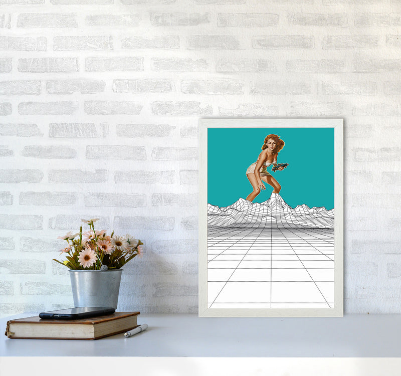 Attack In The Mountains Art Print by Jason Stanley A3 Oak Frame