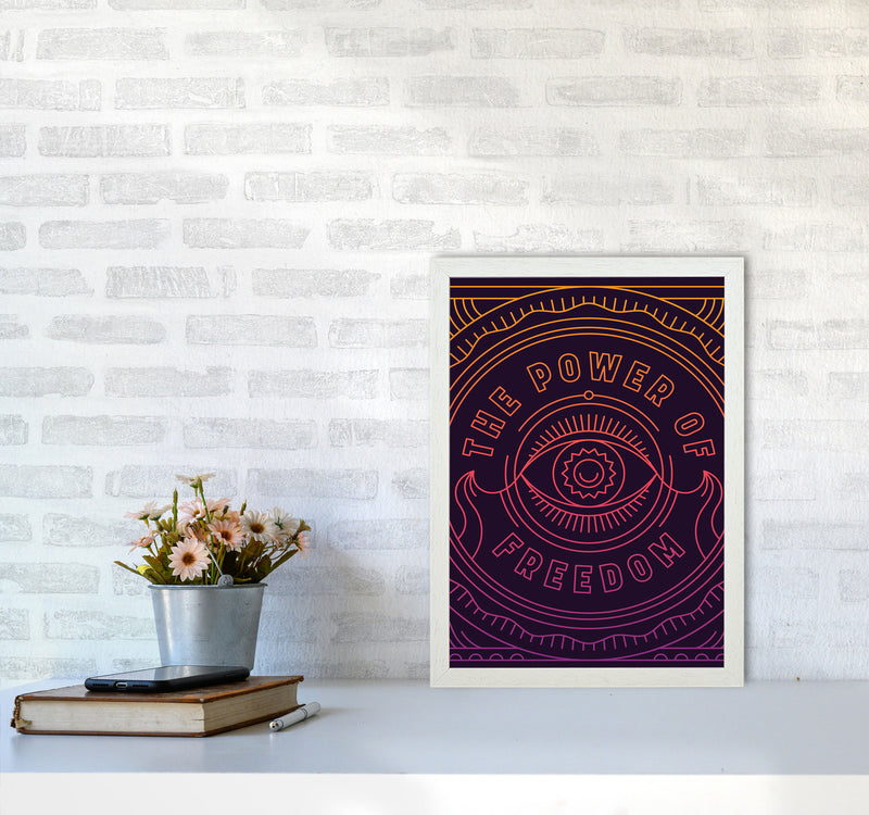 The Power For Freedom!! Art Print by Jason Stanley A3 Oak Frame