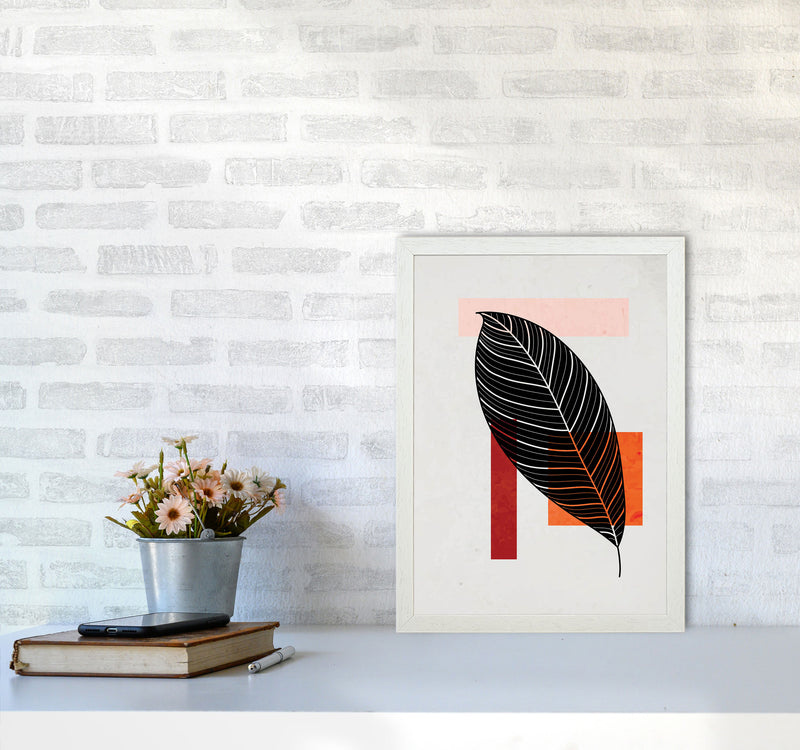 Abstract Leaf Vibe IIII Art Print by Jason Stanley A3 Oak Frame