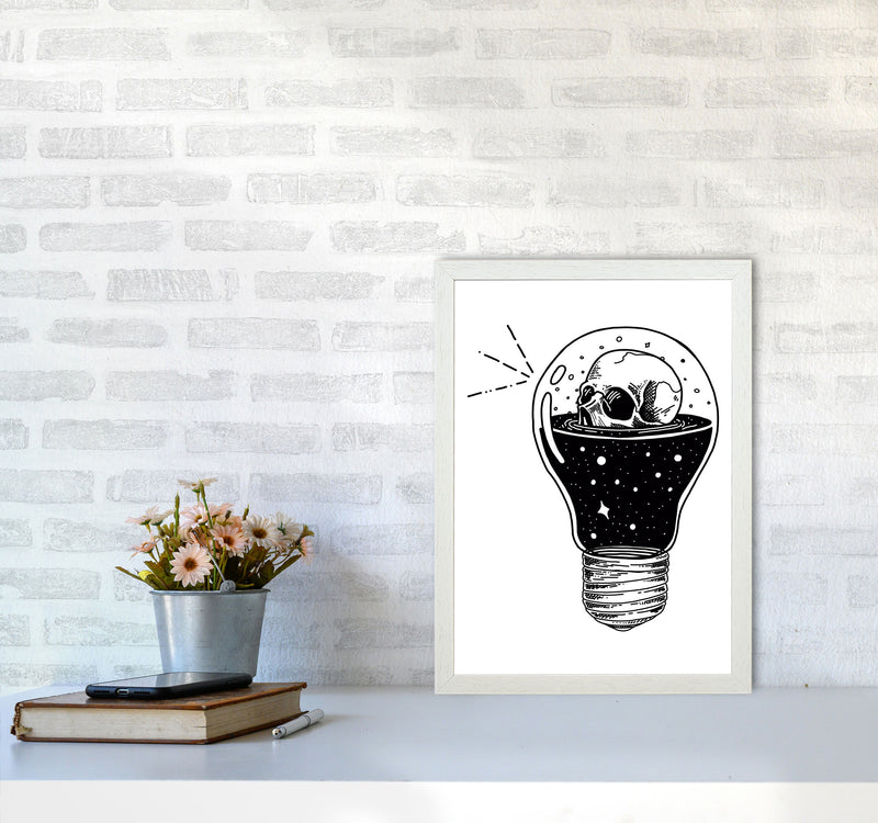 I Think He Had An Idea Art Print by Jason Stanley A3 Oak Frame