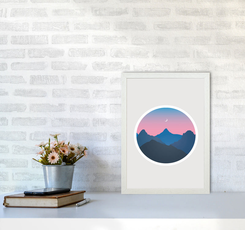 Moody Moonrise Kingdom Art Print by Jason Stanley A3 Oak Frame