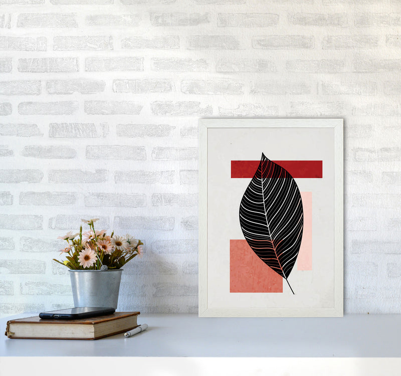 Abstract Leaf Vibe II Art Print by Jason Stanley A3 Oak Frame