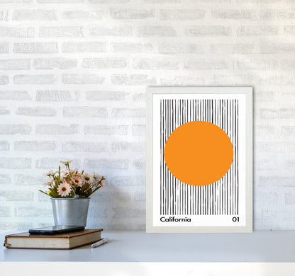 California 01 Skinny Art Print by Jason Stanley A3 Oak Frame