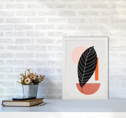 Abstract Leaf Vibe I Art Print by Jason Stanley A3 Oak Frame