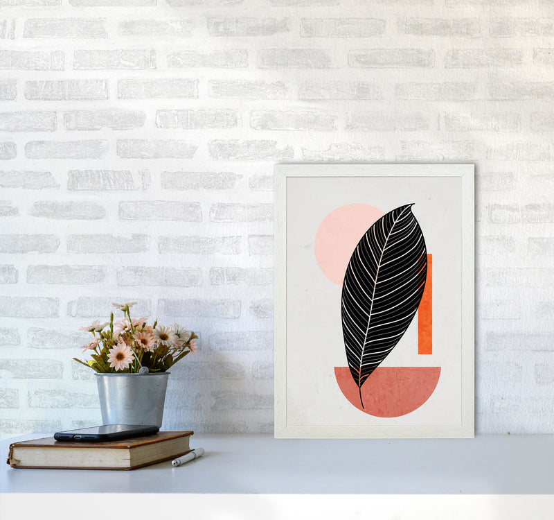 Abstract Leaf Vibe I Art Print by Jason Stanley A3 Oak Frame