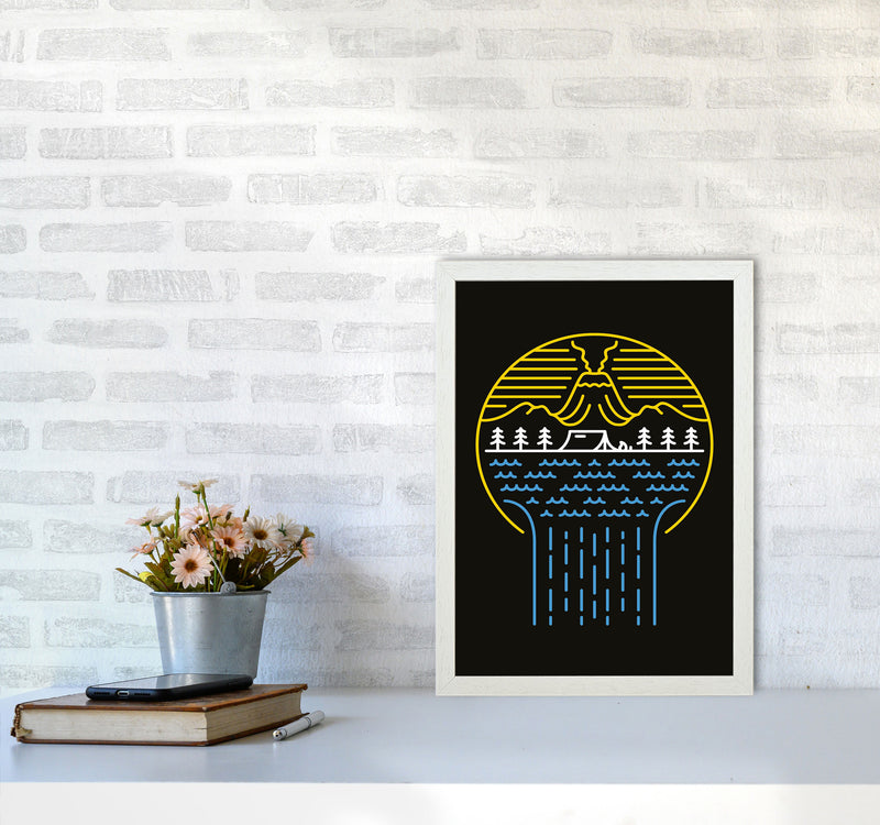 Minimal Nature Vibes Art Print by Jason Stanley A3 Oak Frame