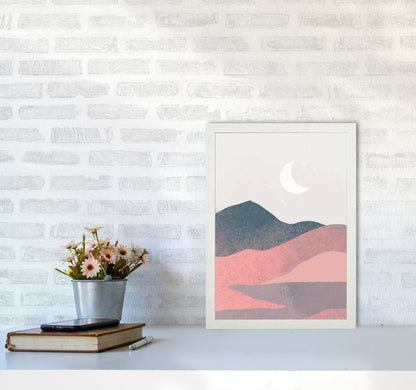 Minimal Landscape 2 Art Print by Jason Stanley A3 Oak Frame