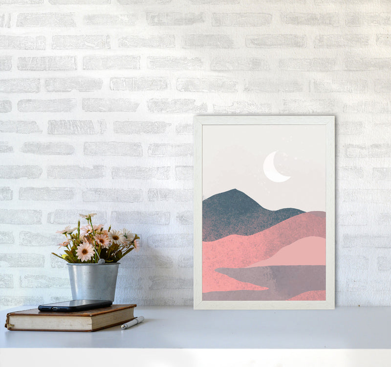 Minimal Landscape 2 Art Print by Jason Stanley A3 Oak Frame