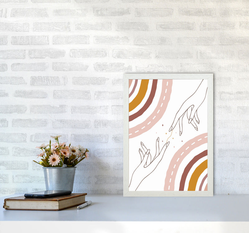 We Are All Connected Art Print by Jason Stanley A3 Oak Frame